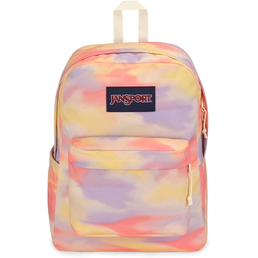 image:imageJanSport SuperBreak Plus Backpack with Padded 15inch Laptop Sleeve and Integrated Bottle Pocket Spacious and Durable Daypack for Work and Travel Sunny Sketches BlueBlurred Wash