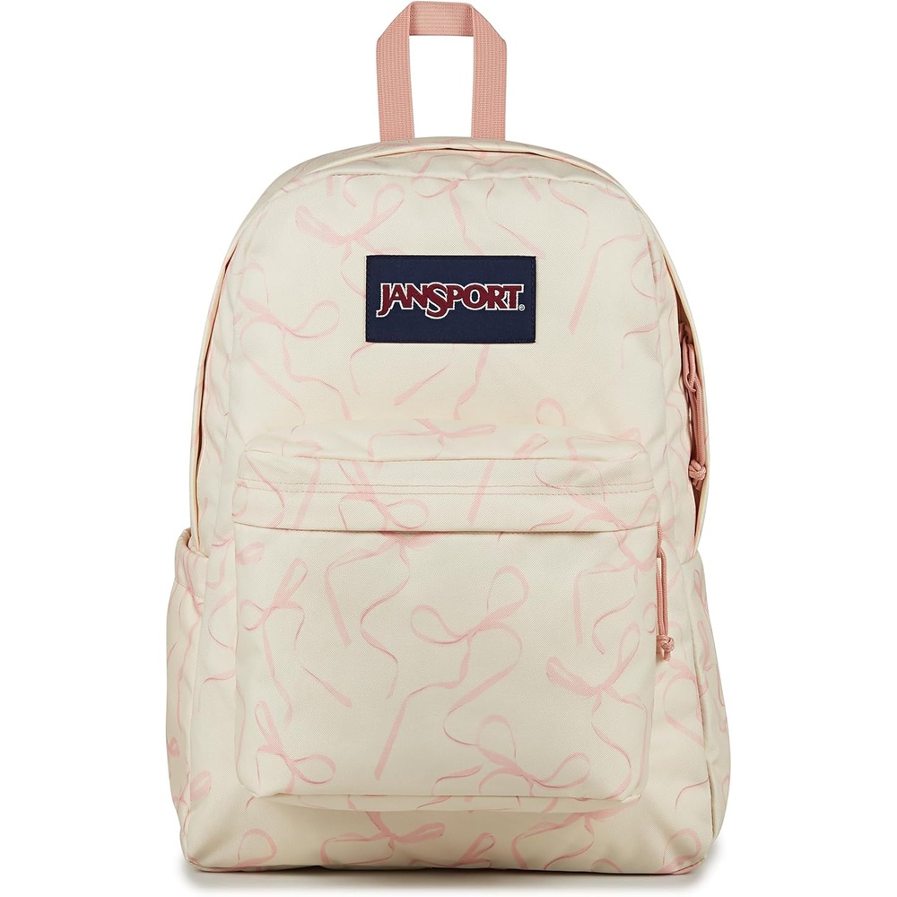 image:imageJanSport SuperBreak Plus Backpack with Padded 15inch Laptop Sleeve and Integrated Bottle Pocket Spacious and Durable Daypack for Work and Travel Sunny Sketches BlueRows of Bows