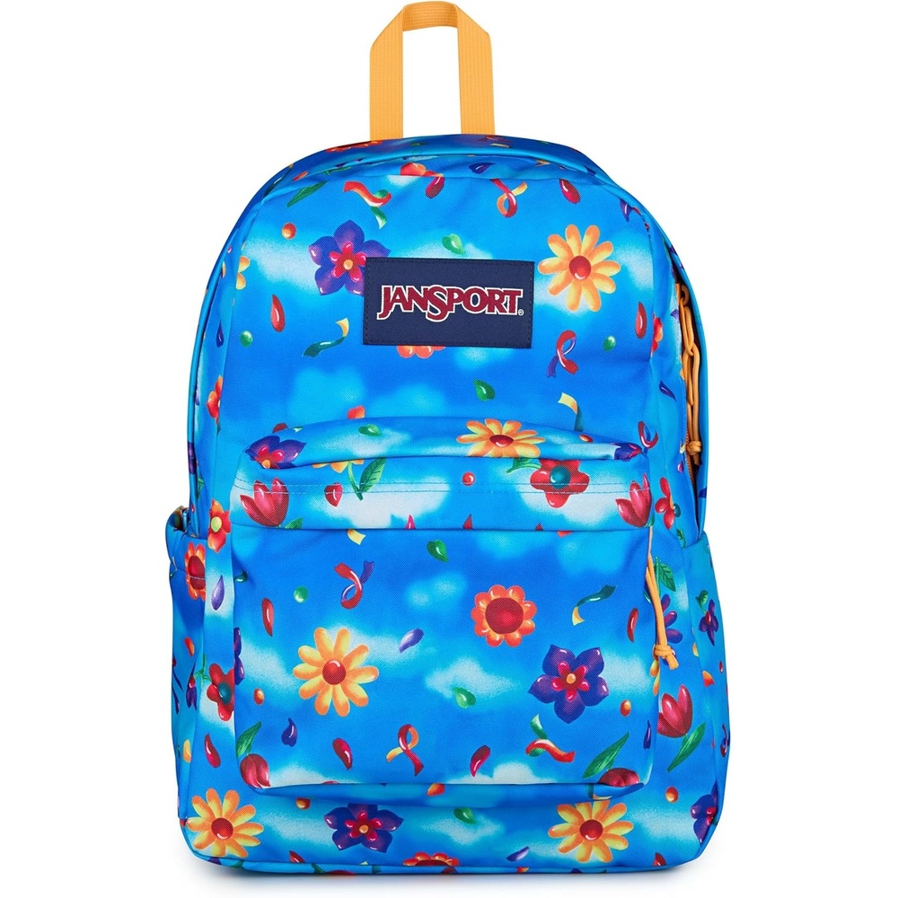 image:imageJanSport SuperBreak Plus Backpack with Padded 15inch Laptop Sleeve and Integrated Bottle Pocket Spacious and Durable Daypack for Work and Travel Sunny Sketches BlueDaydream Floral BluePurpleMulti