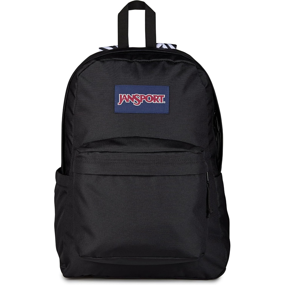 image:imageJanSport SuperBreak Plus Backpack with Padded 15inch Laptop Sleeve and Integrated Bottle Pocket Spacious and Durable Daypack for Work and Travel Sunny Sketches BlueSurreal Swirlies Con BlackBlackWhiteBlack