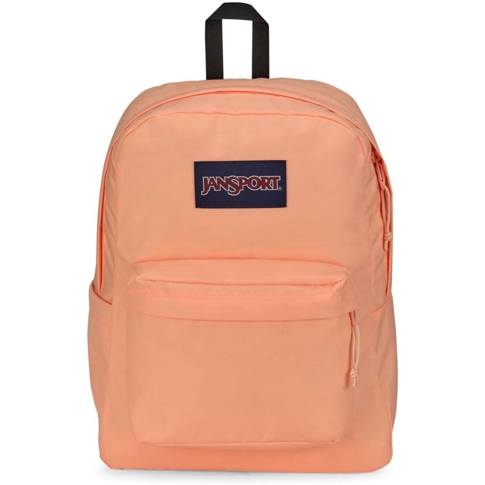 image:imageJanSport SuperBreak Plus Backpack with Padded 15inch Laptop Sleeve and Integrated Bottle Pocket Spacious and Durable Daypack for Work and Travel Sunny Sketches BluePeach Neon