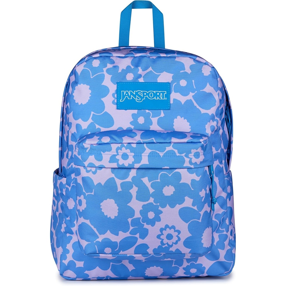 image:imageJanSport SuperBreak Plus Backpack with Padded 15inch Laptop Sleeve and Integrated Bottle Pocket Spacious and Durable Daypack for Work and Travel Sunny Sketches BlueBlossom Bae Blue