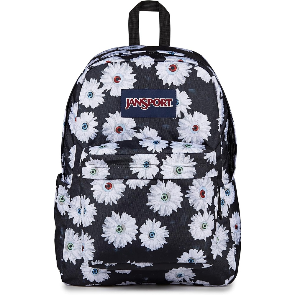 image:imageJanSport SuperBreak Plus Backpack with Padded 15inch Laptop Sleeve and Integrated Bottle Pocket Spacious and Durable Daypack for Work and Travel Sunny Sketches BlueEyeball Blossom