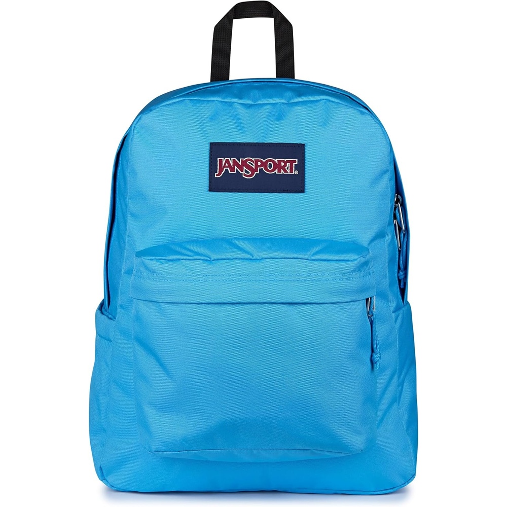 image:imageJanSport SuperBreak Plus Backpack with Padded 15inch Laptop Sleeve and Integrated Bottle Pocket Spacious and Durable Daypack for Work and Travel Sunny Sketches BlueElectric Azul
