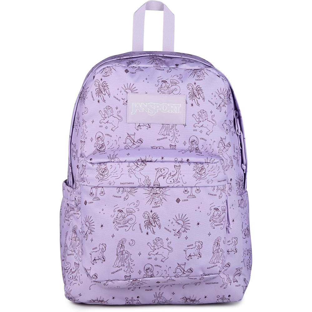 image:imageJanSport SuperBreak Plus Backpack with Padded 15inch Laptop Sleeve and Integrated Bottle Pocket Spacious and Durable Daypack for Work and Travel Sunny Sketches BlueHoroscope Horizons PastellilacMahognyhaze