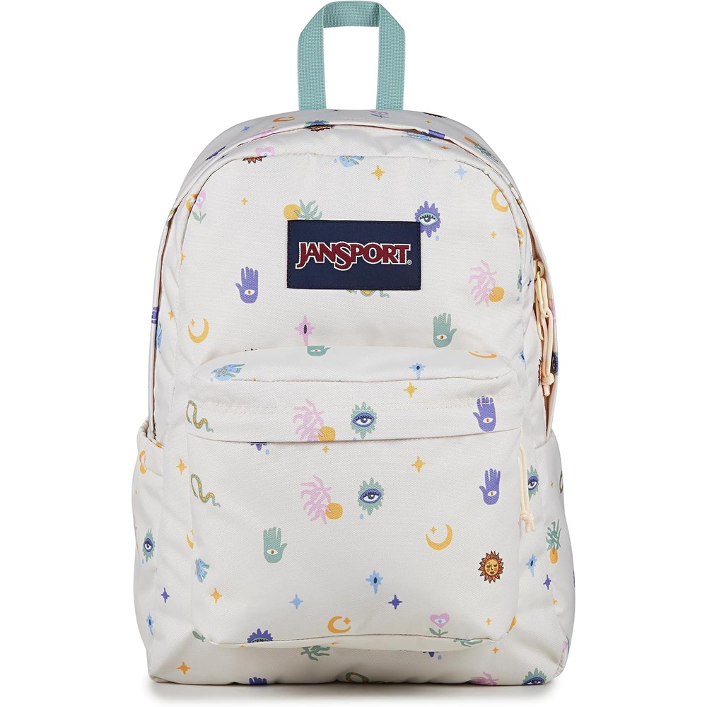 image:imageJanSport SuperBreak Plus Backpack with Padded 15inch Laptop Sleeve and Integrated Bottle Pocket Spacious and Durable Daypack for Work and Travel Sunny Sketches BlueSurreal Mirage Coconut