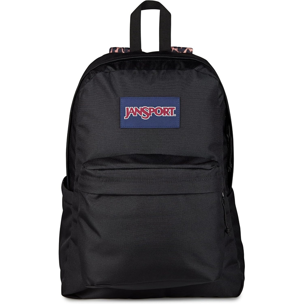 image:imageJanSport SuperBreak Plus Backpack with Padded 15inch Laptop Sleeve and Integrated Bottle Pocket Spacious and Durable Daypack for Work and Travel Sunny Sketches BlueAnimal Illustion Con BlackBlackTanBlack