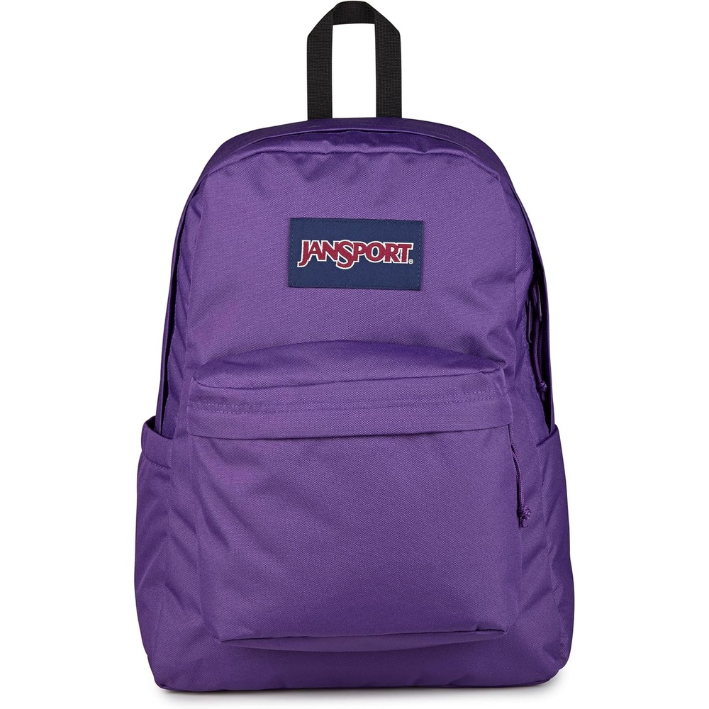 image:imageJanSport SuperBreak Plus Backpack with Padded 15inch Laptop Sleeve and Integrated Bottle Pocket Spacious and Durable Daypack for Work and Travel Sunny Sketches BlueGrape Jelly