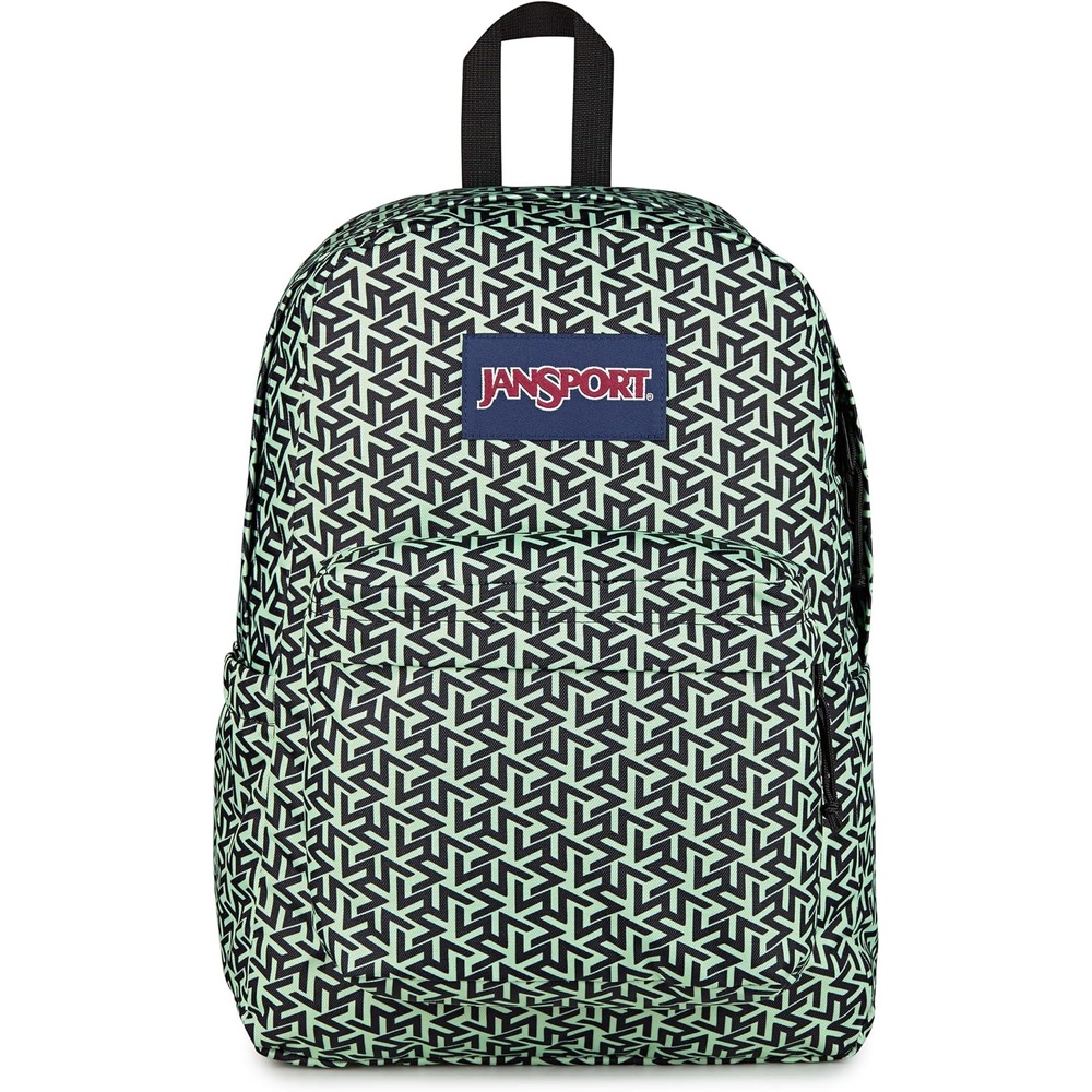 image:imageJanSport SuperBreak Plus Backpack with Padded 15inch Laptop Sleeve and Integrated Bottle Pocket Spacious and Durable Daypack for Work and Travel Sunny Sketches BlueTeam Colors BrattyBlackBlack