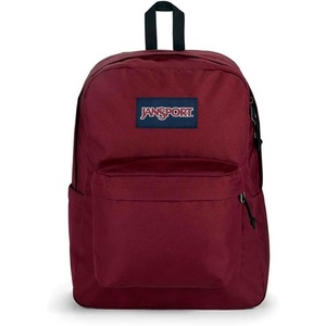 JanSport SuperBreak Plus Backpack with Padded 15-inch Laptop Sleeve and Integrated Bottle Pocket – Spacious and Durable Daypack for Work and Travel – Sunny Sketches Blue(Russet Red)