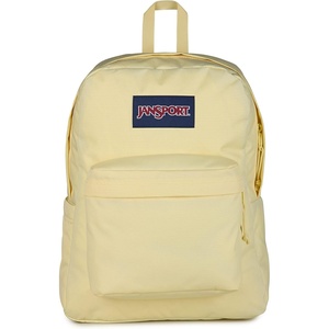 JanSport SuperBreak Plus Backpack with Padded 15-inch Laptop Sleeve and Integrated Bottle Pocket – Spacious and Durable Daypack for Work and Travel – Sunny Sketches Blue(Lemon Ice)