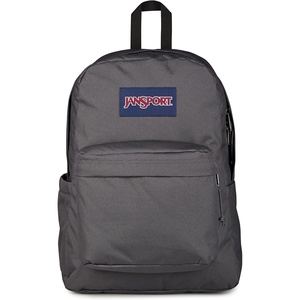 JanSport SuperBreak Plus Backpack with Padded 15-inch Laptop Sleeve and Integrated Bottle Pocket – Spacious and Durable Daypack for Work and Travel – Sunny Sketches Blue(Smokey Grit)