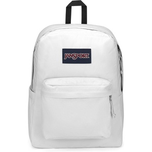 JanSport SuperBreak Plus Backpack with Padded 15-inch Laptop Sleeve and Integrated Bottle Pocket – Spacious and Durable Daypack for Work and Travel – Sunny Sketches Blue(White)