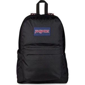 JanSport SuperBreak Plus Backpack with Padded 15-inch Laptop Sleeve and Integrated Bottle Pocket – Spacious and Durable Daypack for Work and Travel – Sunny Sketches Blue(Animal Illustion Con Black/Black/Tan/Black)