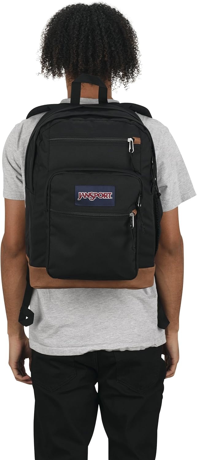 image:imageJanSport Cool Backpack with 15inch Laptop Sleeve Large Computer Bag Rucksack with 2 Compartments Ergonomic Straps Russet RedBlack