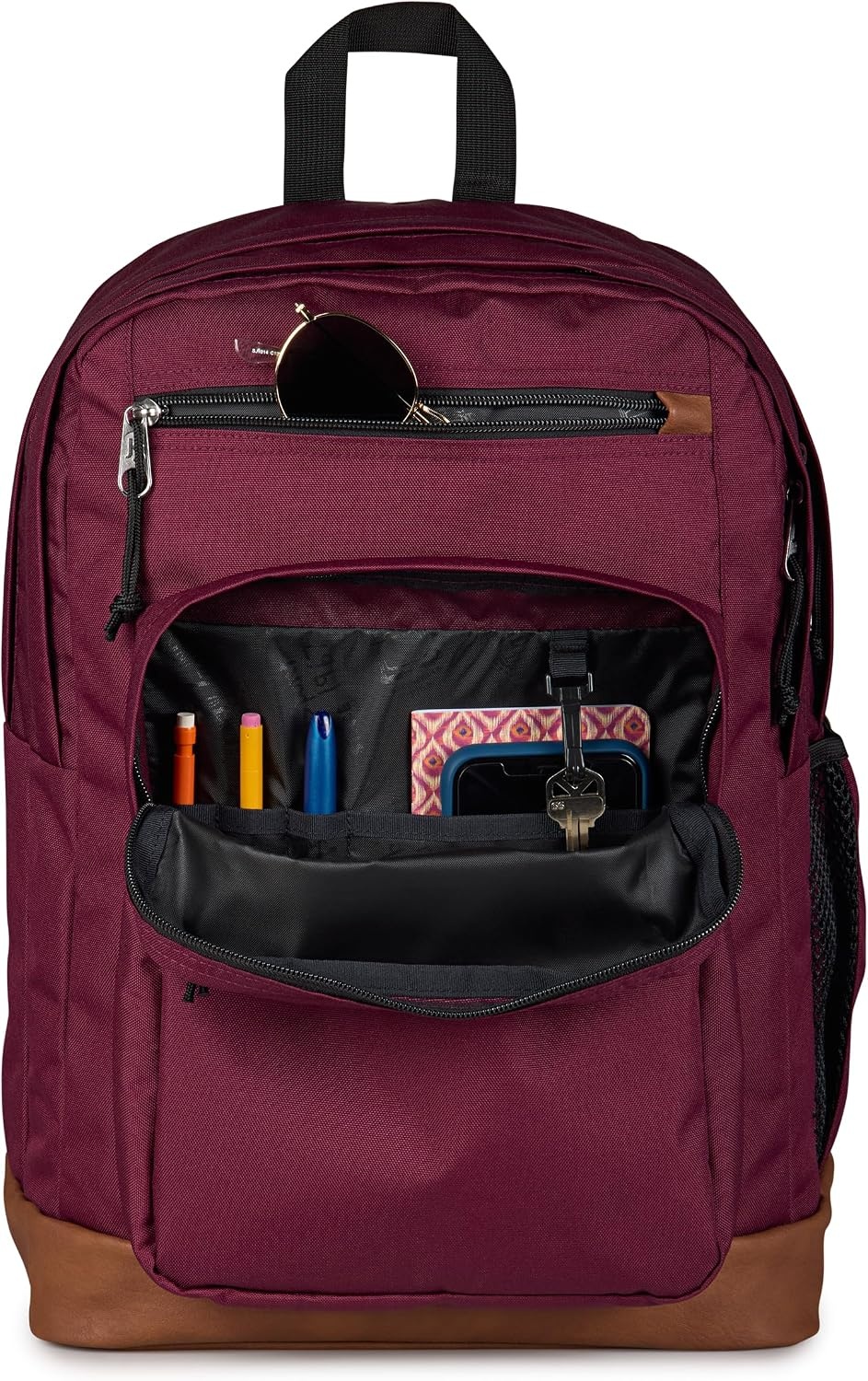 image:imageJanSport Cool Backpack with 15inch Laptop Sleeve Large Computer Bag Rucksack with 2 Compartments Ergonomic Straps Russet RedCherry Lacquer