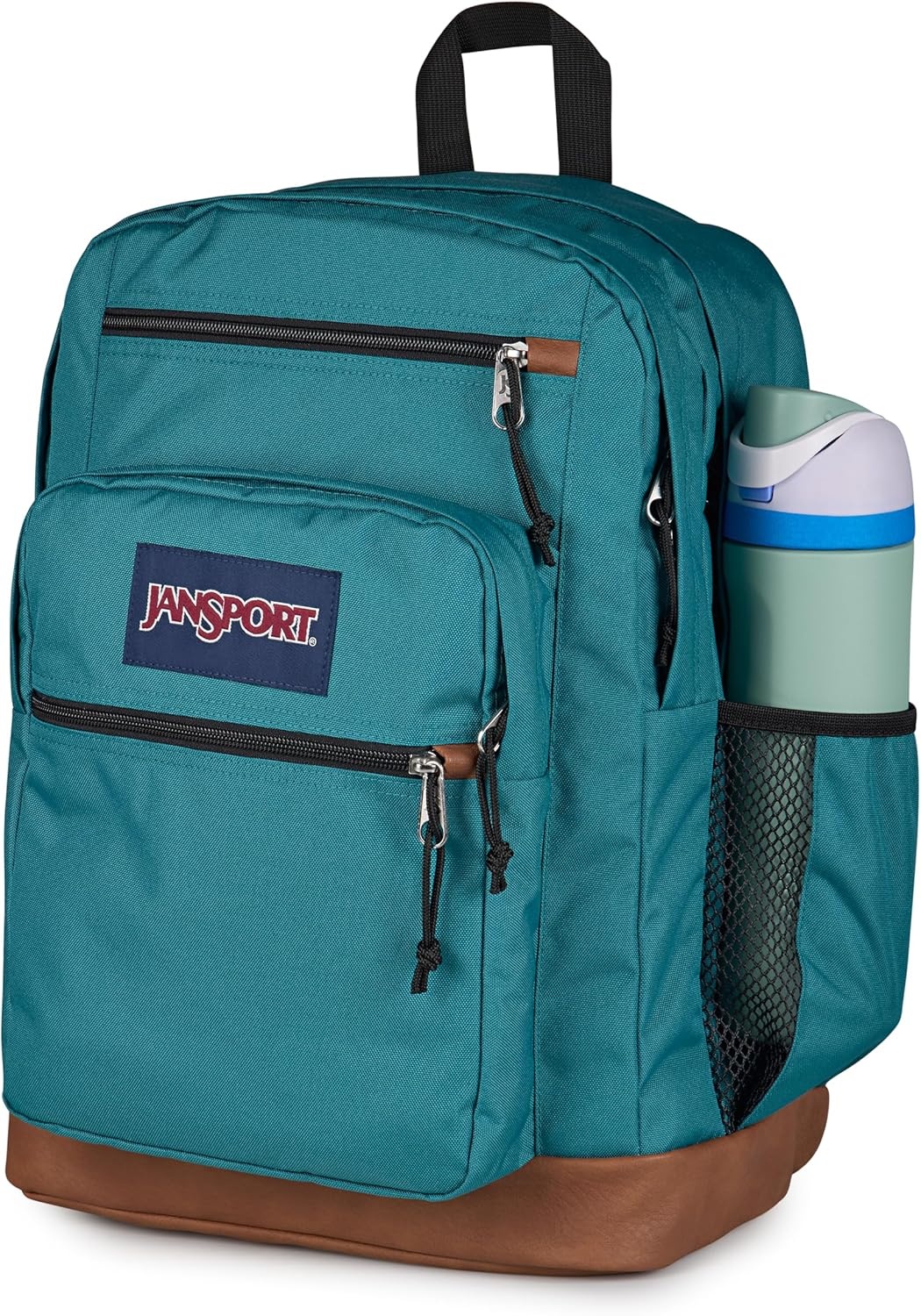 image:imageJanSport Cool Backpack with 15inch Laptop Sleeve Large Computer Bag Rucksack with 2 Compartments Ergonomic Straps Russet RedEmerald Pool