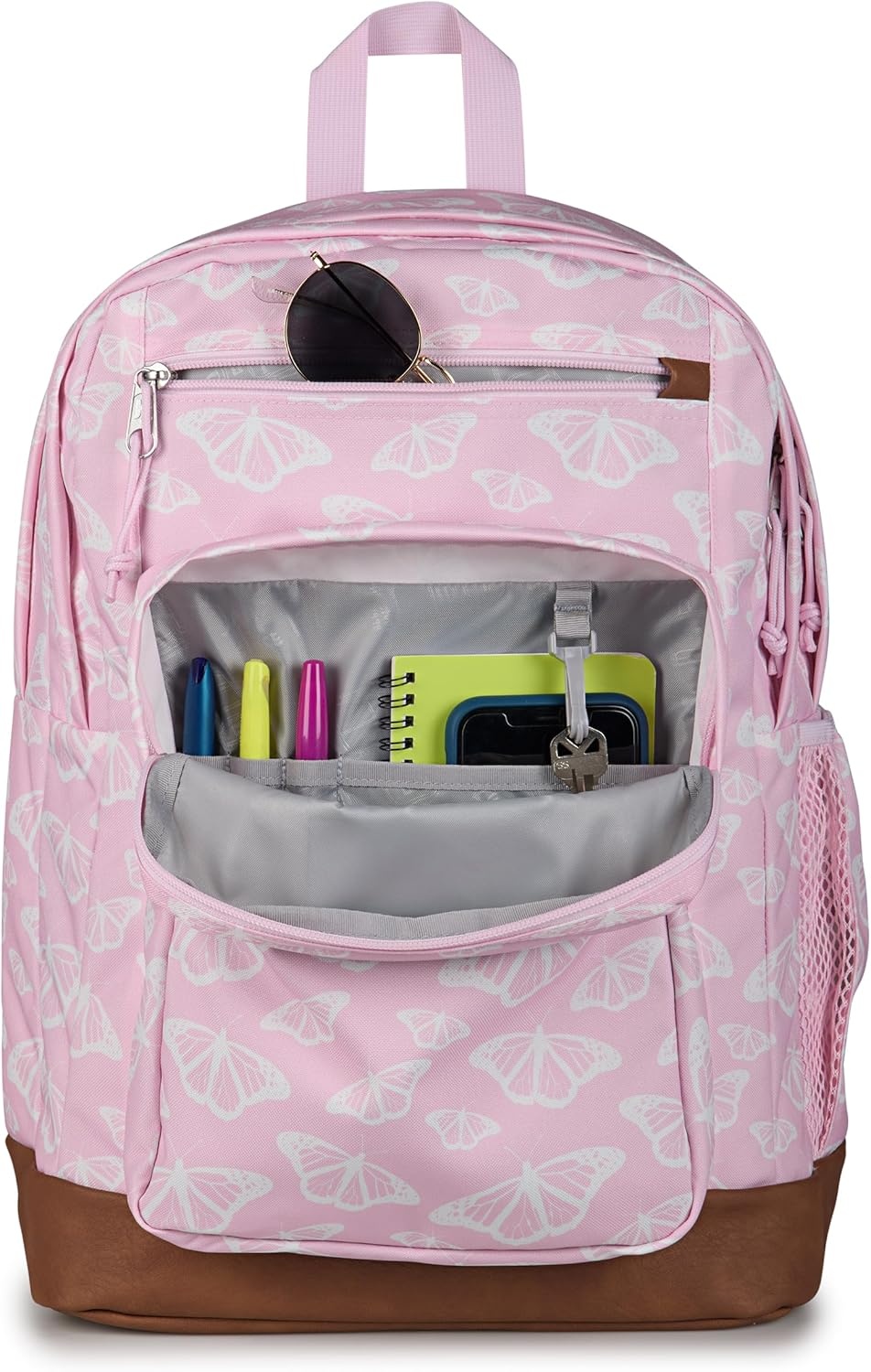 image:imageJanSport Cool Backpack with 15inch Laptop Sleeve Large Computer Bag Rucksack with 2 Compartments Ergonomic Straps Russet RedFlutter By Pink IceWhitePink Ice