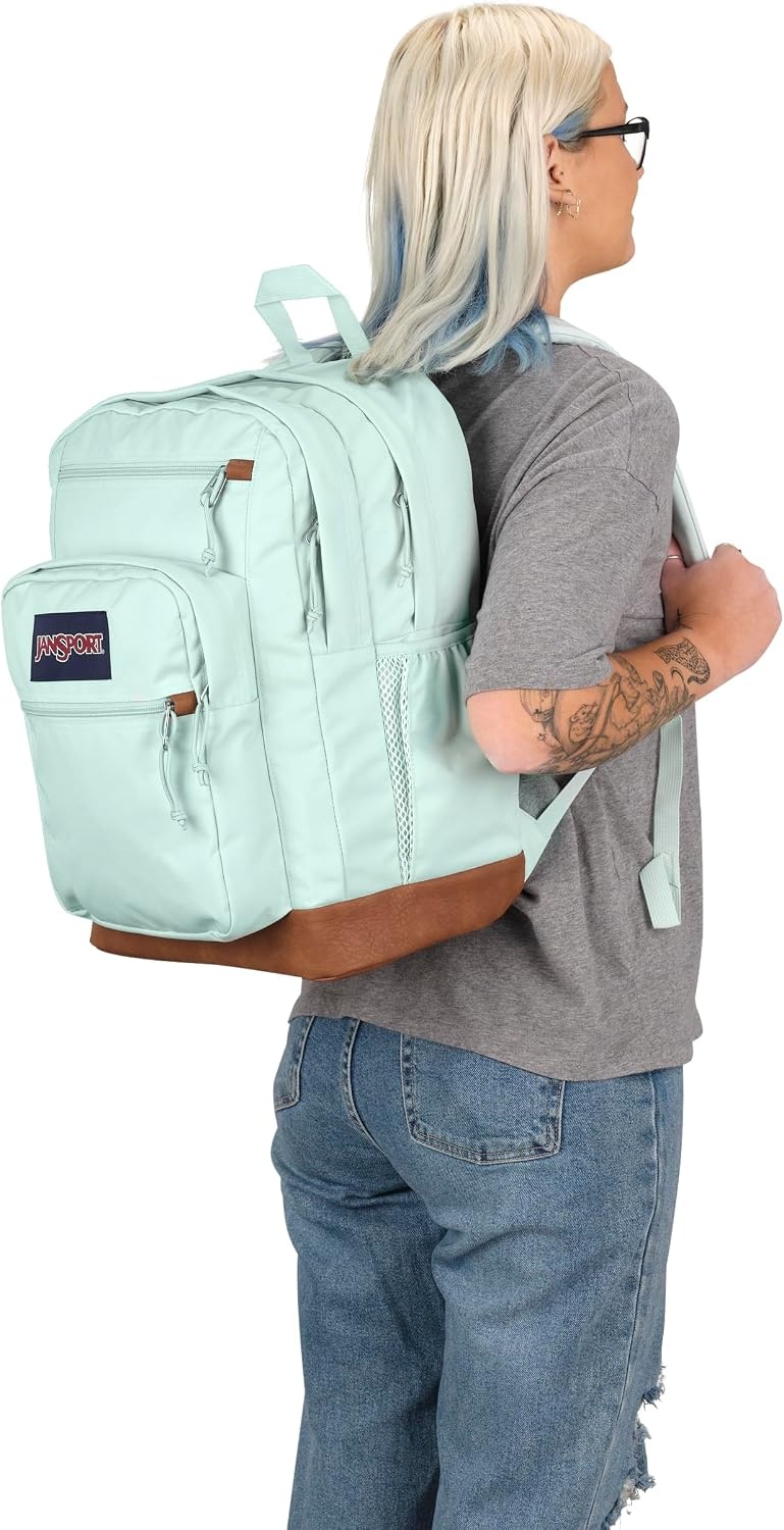 image:imageJanSport Cool Backpack with 15inch Laptop Sleeve Large Computer Bag Rucksack with 2 Compartments Ergonomic Straps Russet RedFresh Mint