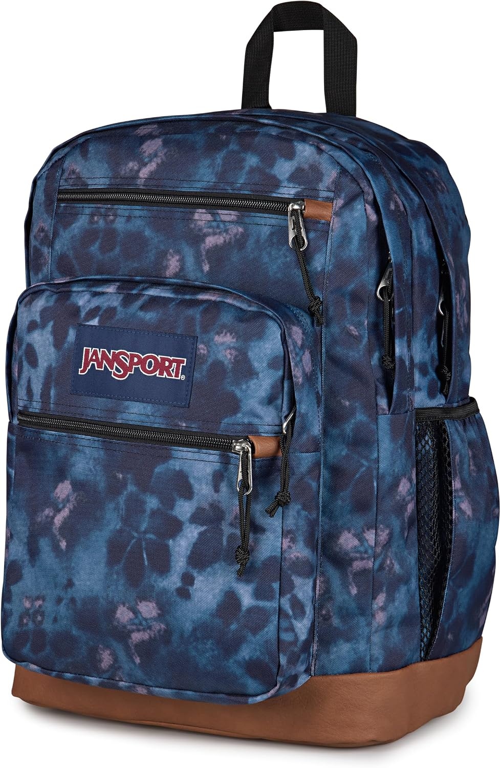 image:imageJanSport Cool Backpack with 15inch Laptop Sleeve Large Computer Bag Rucksack with 2 Compartments Ergonomic Straps Russet RedGhostly Florals NavyPurplePink