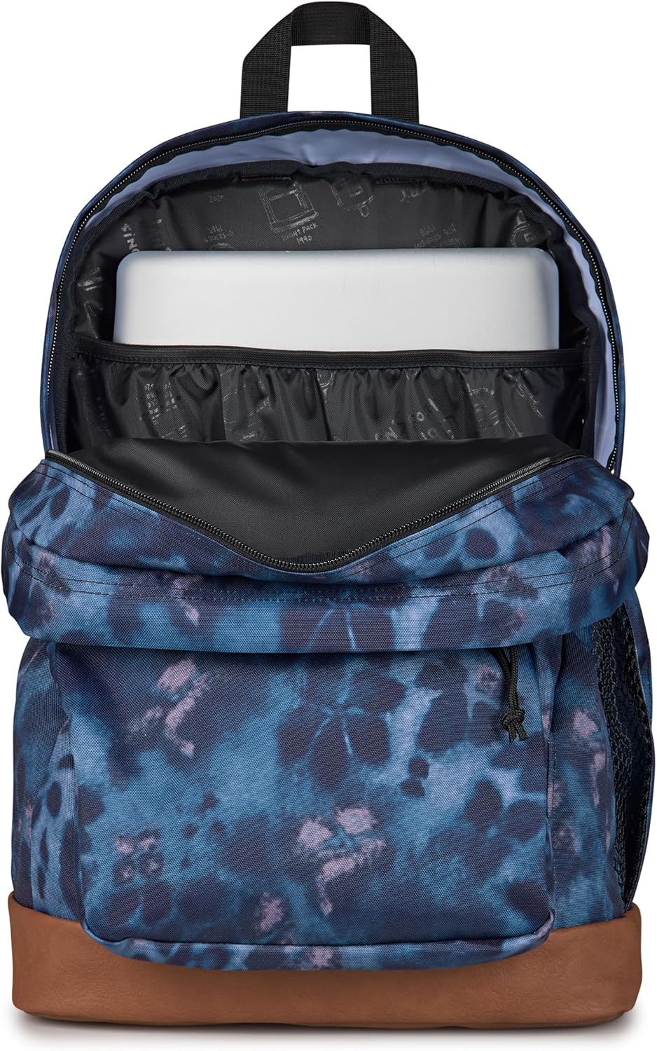 image:imageJanSport Cool Backpack with 15inch Laptop Sleeve Large Computer Bag Rucksack with 2 Compartments Ergonomic Straps Russet RedGhostly Florals NavyPurplePink