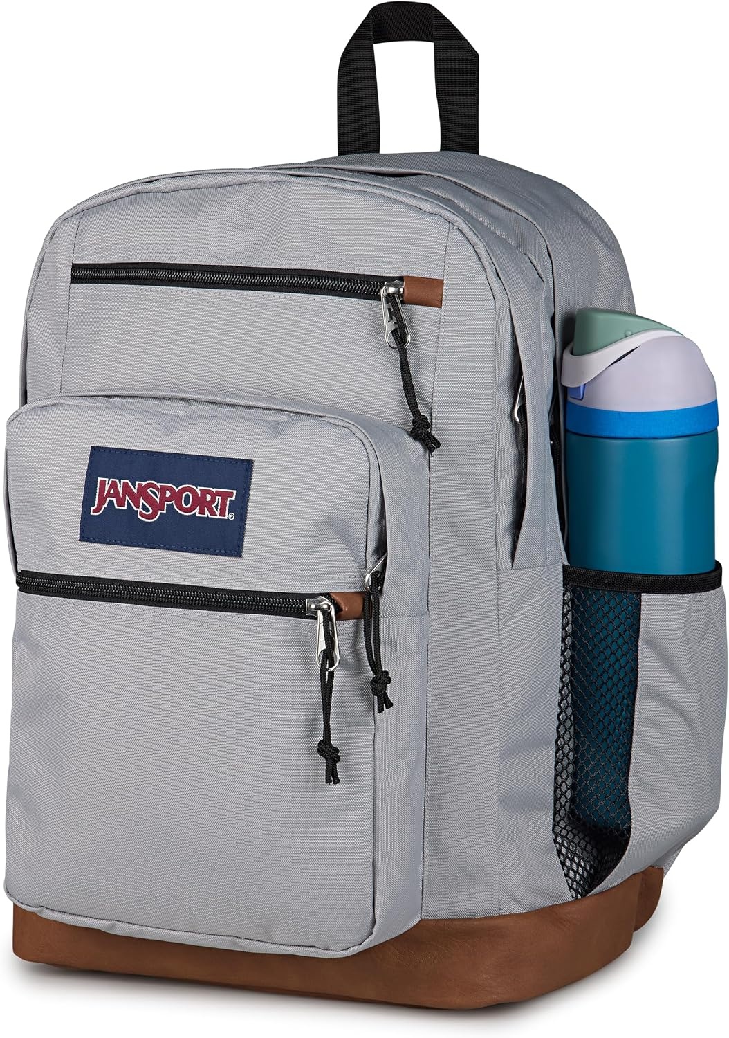 image:imageJanSport Cool Backpack with 15inch Laptop Sleeve Large Computer Bag Rucksack with 2 Compartments Ergonomic Straps Russet RedGrounded Grey