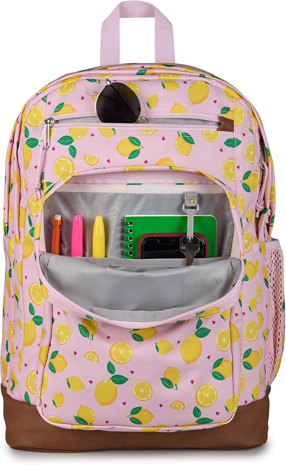 image:imageJanSport Cool Backpack with 15inch Laptop Sleeve Large Computer Bag Rucksack with 2 Compartments Ergonomic Straps Russet RedLemonade Stand Pink IceYellowGreen