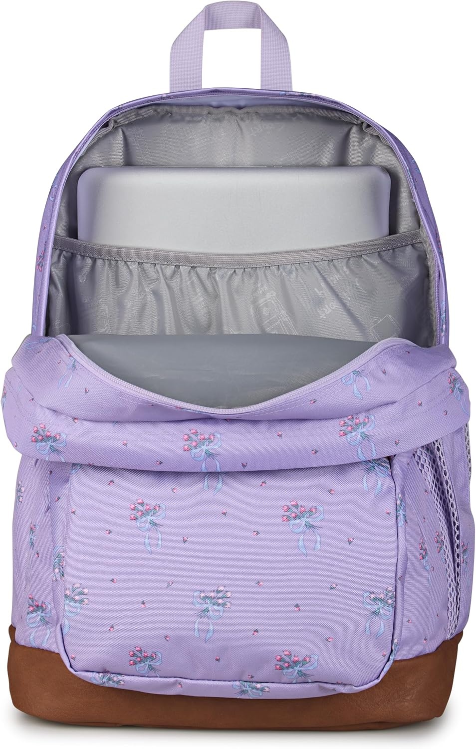 image:imageJanSport Cool Backpack with 15inch Laptop Sleeve Large Computer Bag Rucksack with 2 Compartments Ergonomic Straps Russet RedPastel Petals LilacBluePinkGreen