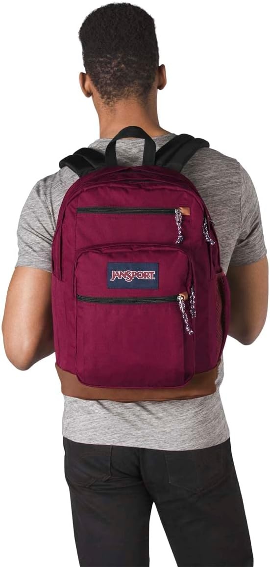 image:imageJanSport Cool Backpack with 15inch Laptop Sleeve Large Computer Bag Rucksack with 2 Compartments Ergonomic Straps Russet RedRusset Red
