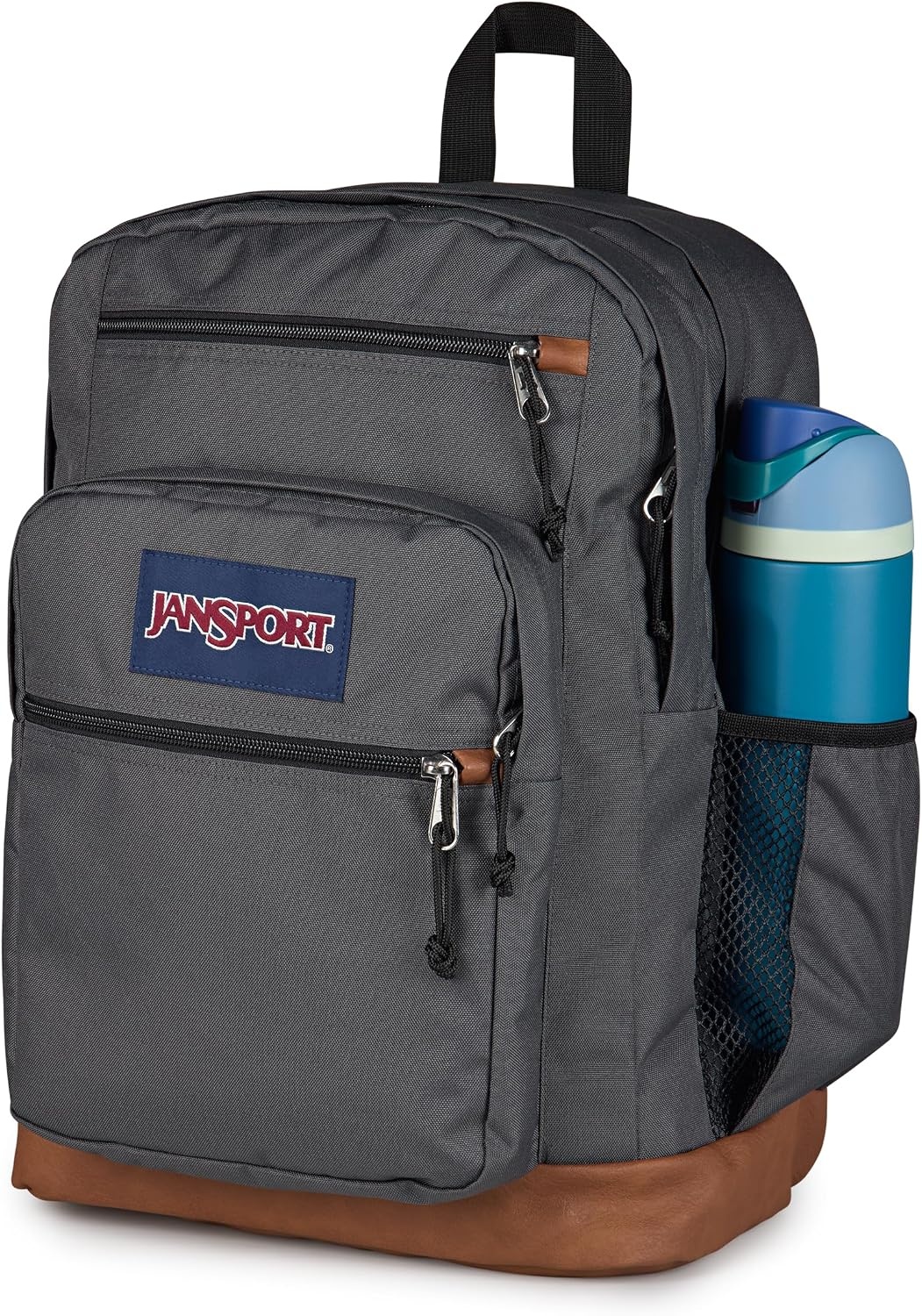 image:imageJanSport Cool Backpack with 15inch Laptop Sleeve Large Computer Bag Rucksack with 2 Compartments Ergonomic Straps Russet RedSmokey Grit
