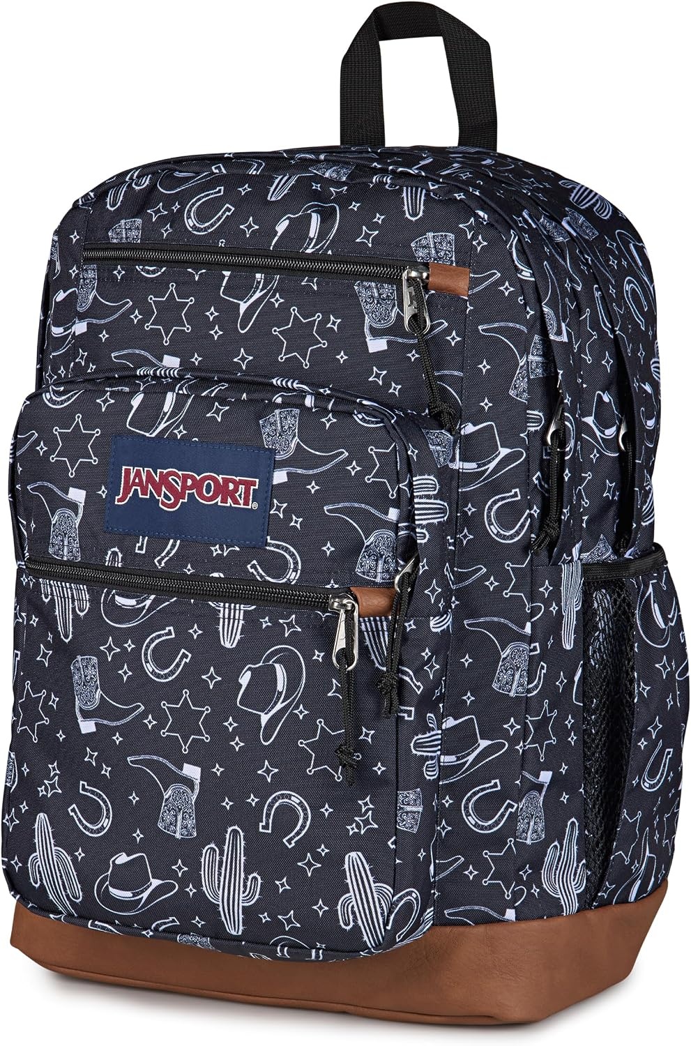 image:imageJanSport Cool Backpack with 15inch Laptop Sleeve Large Computer Bag Rucksack with 2 Compartments Ergonomic Straps Russet RedWild West Escape BlackBlackWhite