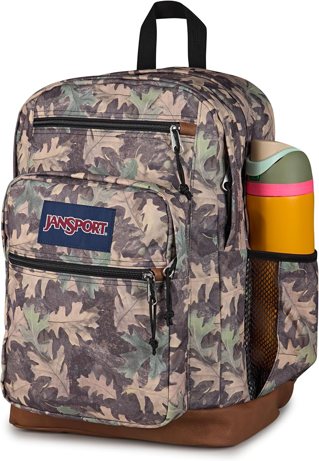 image:imageJanSport Cool Backpack with 15inch Laptop Sleeve Large Computer Bag Rucksack with 2 Compartments Ergonomic Straps Russet RedWoodland Camo GreenGreyCharcoal