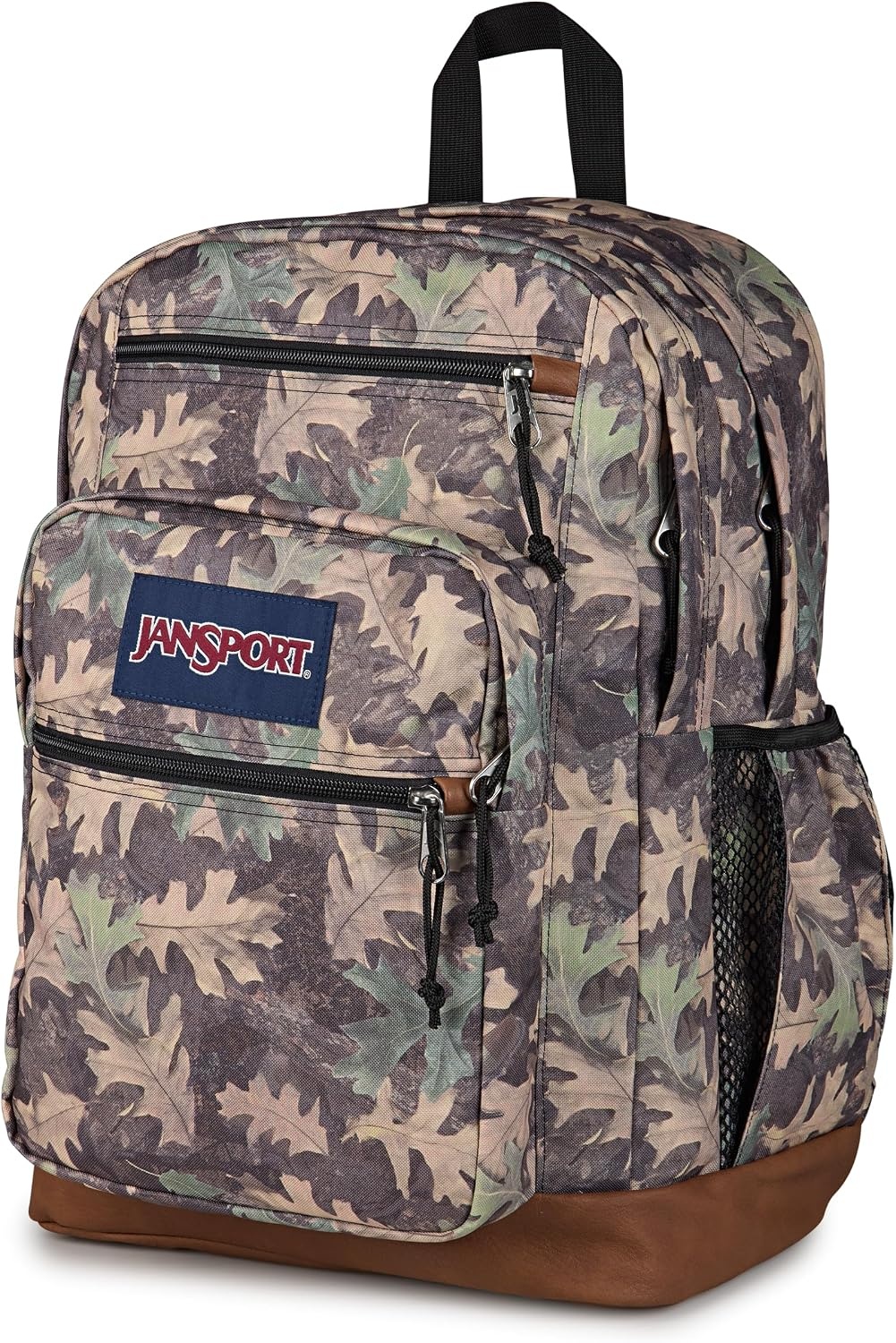 image:imageJanSport Cool Backpack with 15inch Laptop Sleeve Large Computer Bag Rucksack with 2 Compartments Ergonomic Straps Russet RedWoodland Camo GreenGreyCharcoal