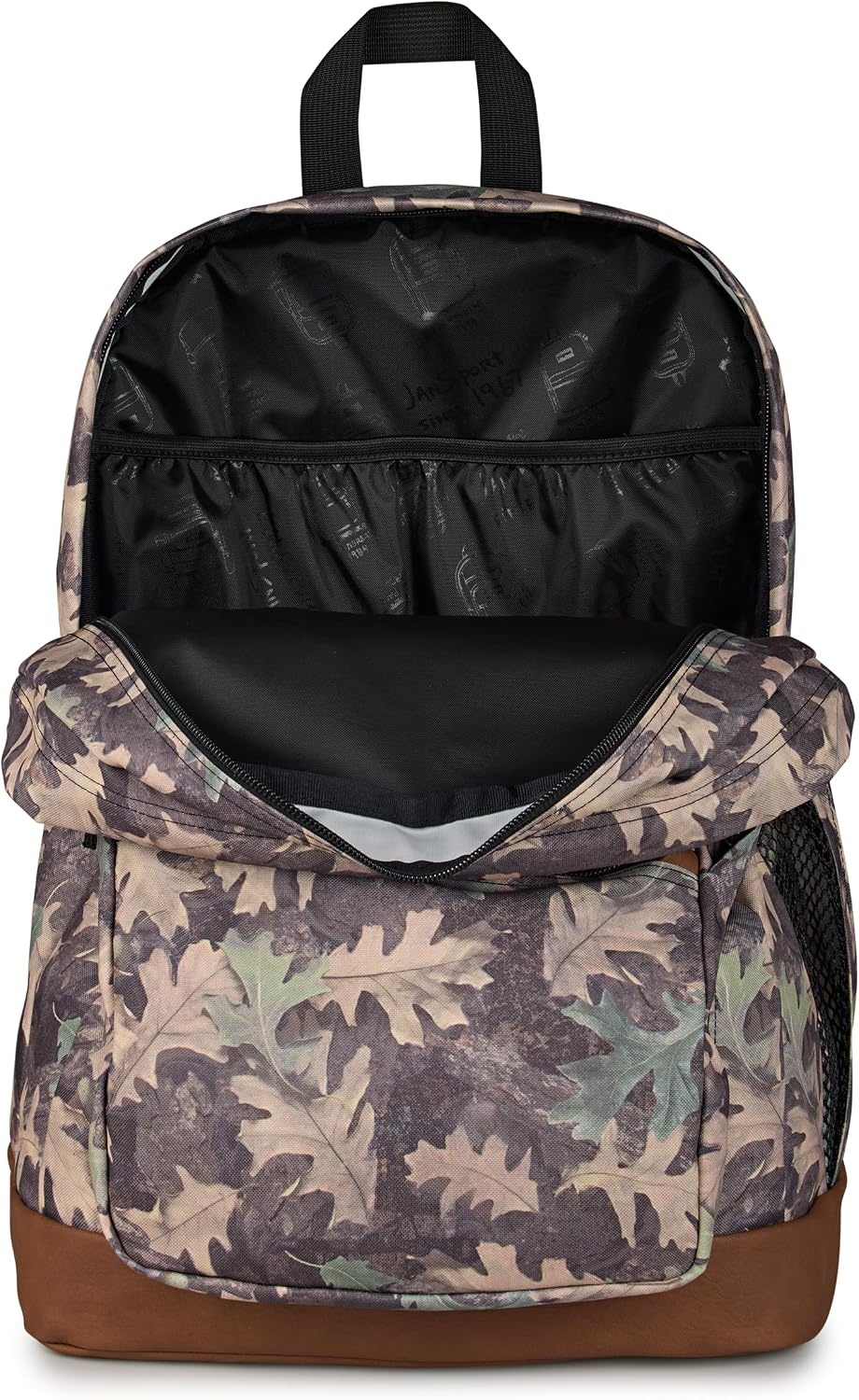image:imageJanSport Cool Backpack with 15inch Laptop Sleeve Large Computer Bag Rucksack with 2 Compartments Ergonomic Straps Russet RedWoodland Camo GreenGreyCharcoal