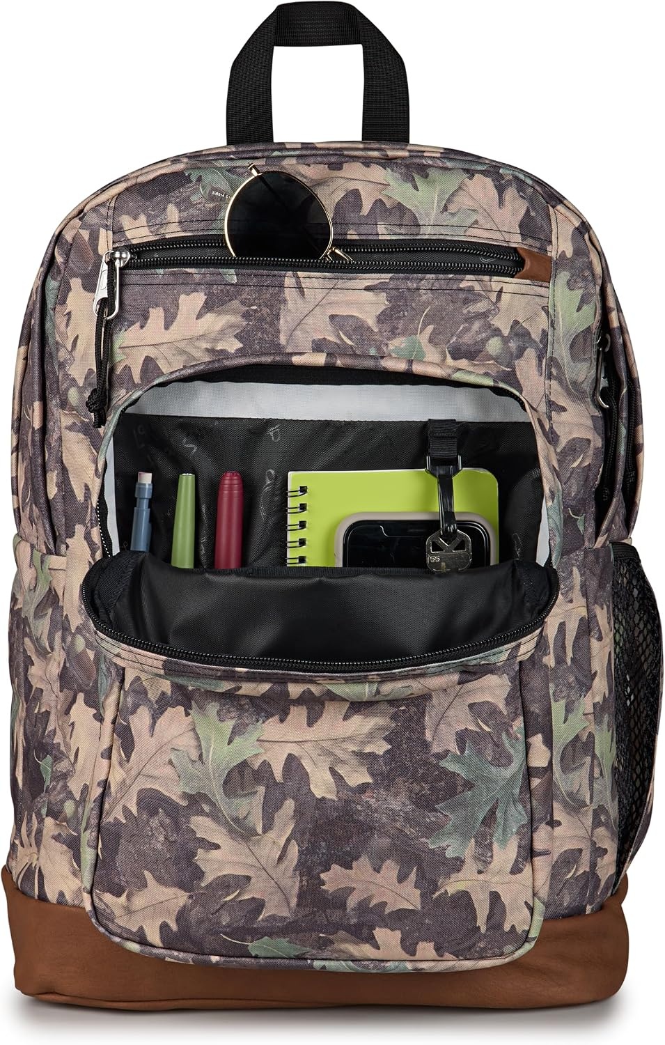 image:imageJanSport Cool Backpack with 15inch Laptop Sleeve Large Computer Bag Rucksack with 2 Compartments Ergonomic Straps Russet RedWoodland Camo GreenGreyCharcoal
