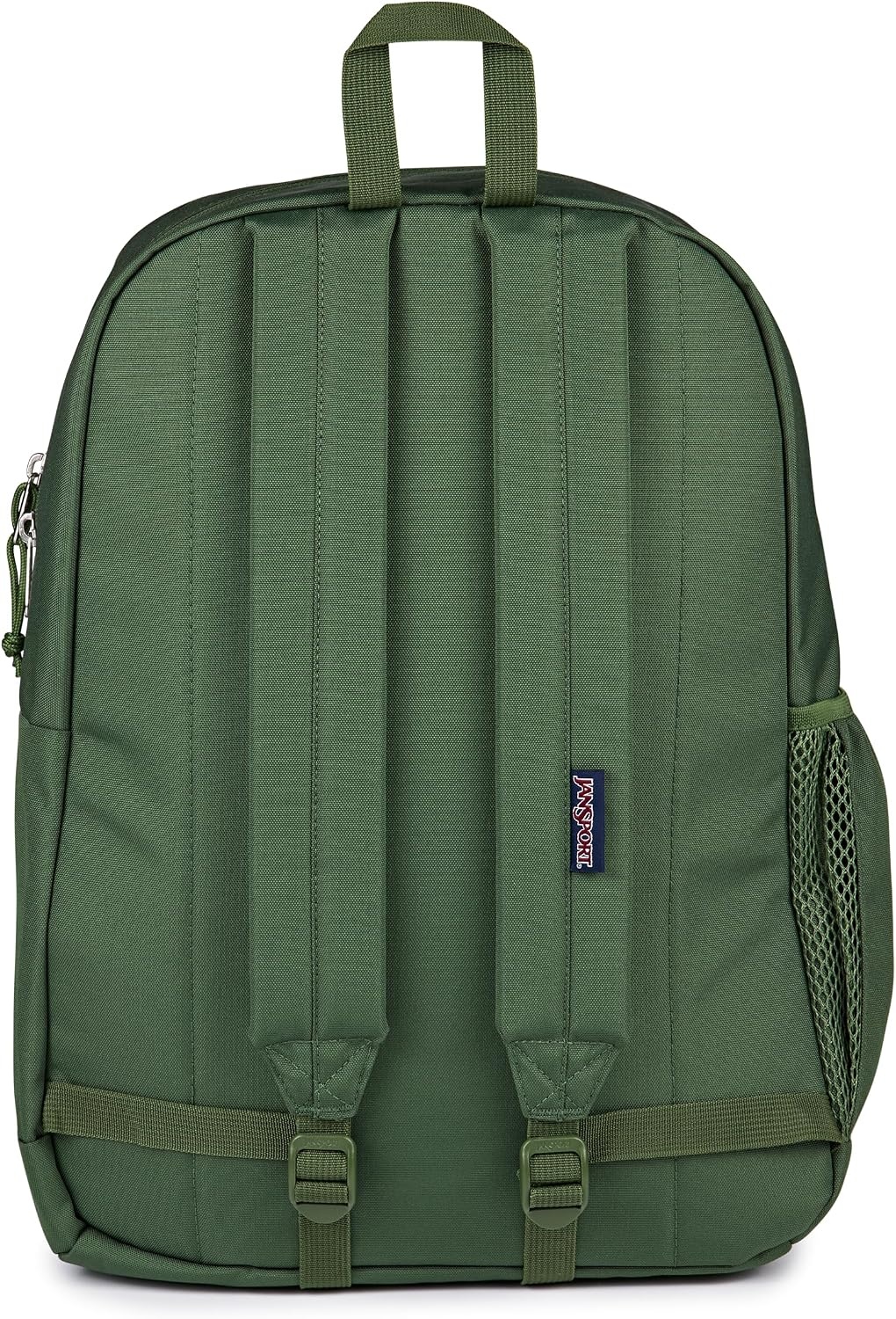 image:imageJanSport Cross Town Plus Backpack Large Main Compartment Side Water Bottle Pocket 15Inch Padded Laptop Sleeve Emerald PoolCargo Green