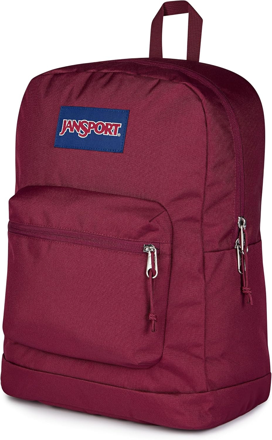 image:imageJanSport Cross Town Plus Backpack Large Main Compartment Side Water Bottle Pocket 15Inch Padded Laptop Sleeve Emerald PoolCherry Lacquer