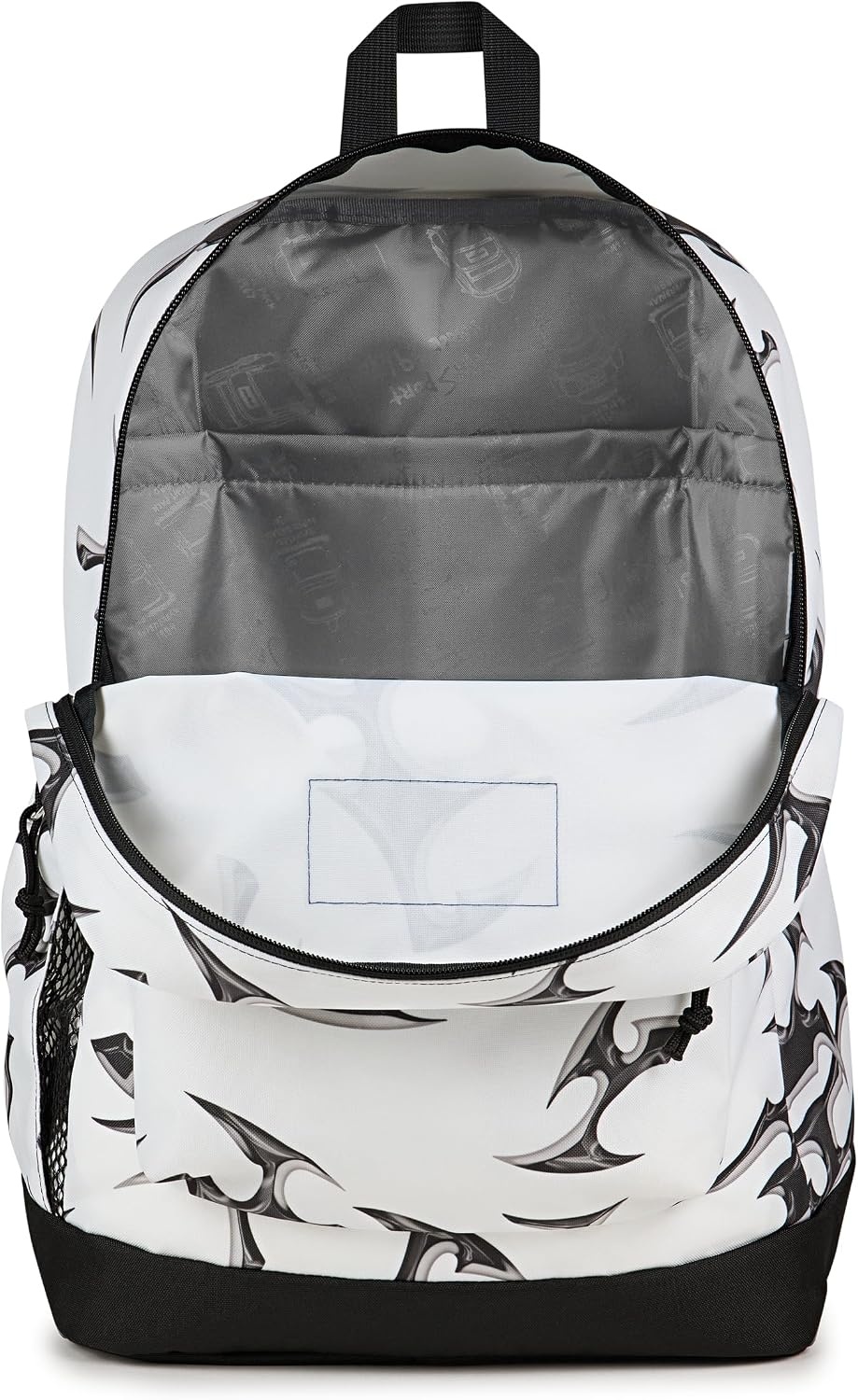 image:imageJanSport Cross Town Plus Backpack Large Main Compartment Side Water Bottle Pocket 15Inch Padded Laptop Sleeve Emerald PoolCyber Silver White