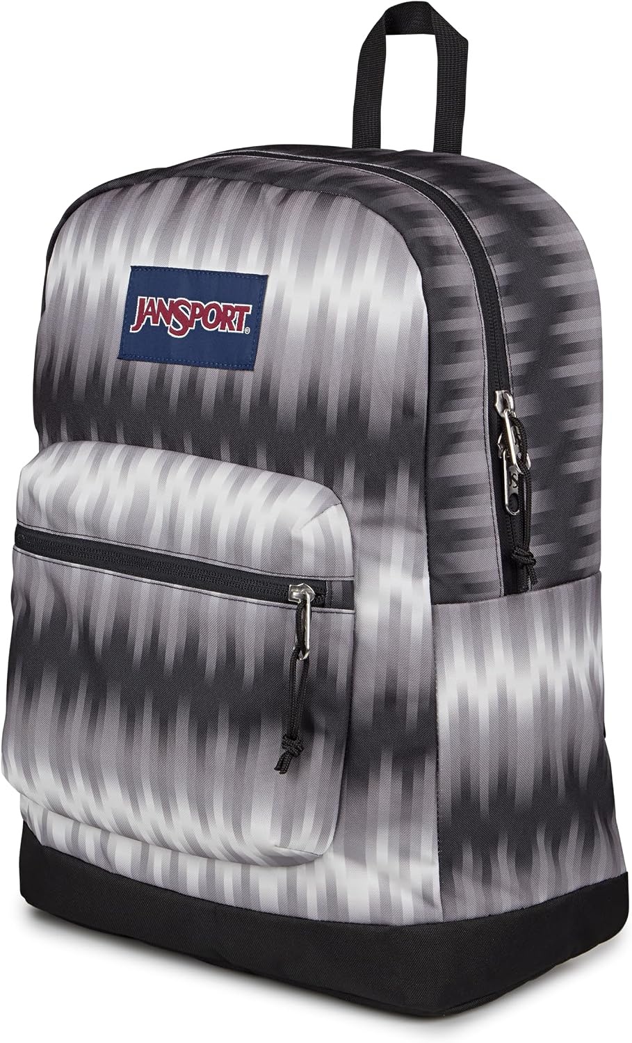 image:imageJanSport Cross Town Plus Backpack Large Main Compartment Side Water Bottle Pocket 15Inch Padded Laptop Sleeve Emerald PoolDigi Tie Dye Black