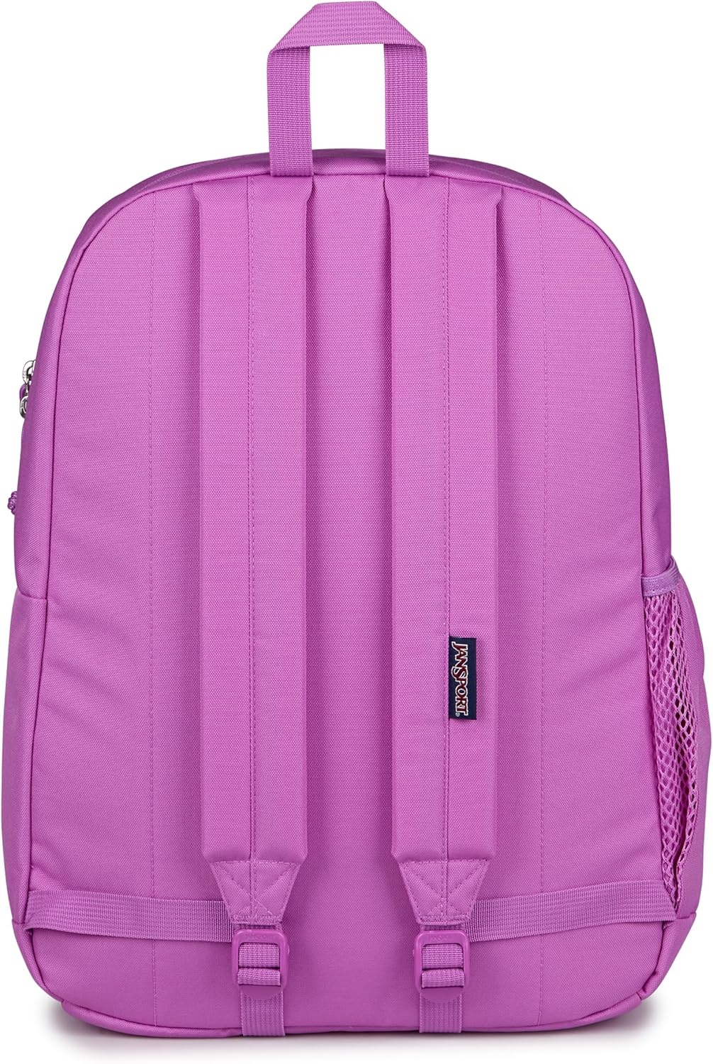 image:imageJanSport Cross Town Plus Backpack Large Main Compartment Side Water Bottle Pocket 15Inch Padded Laptop Sleeve Emerald PoolDigital Fuchsia
