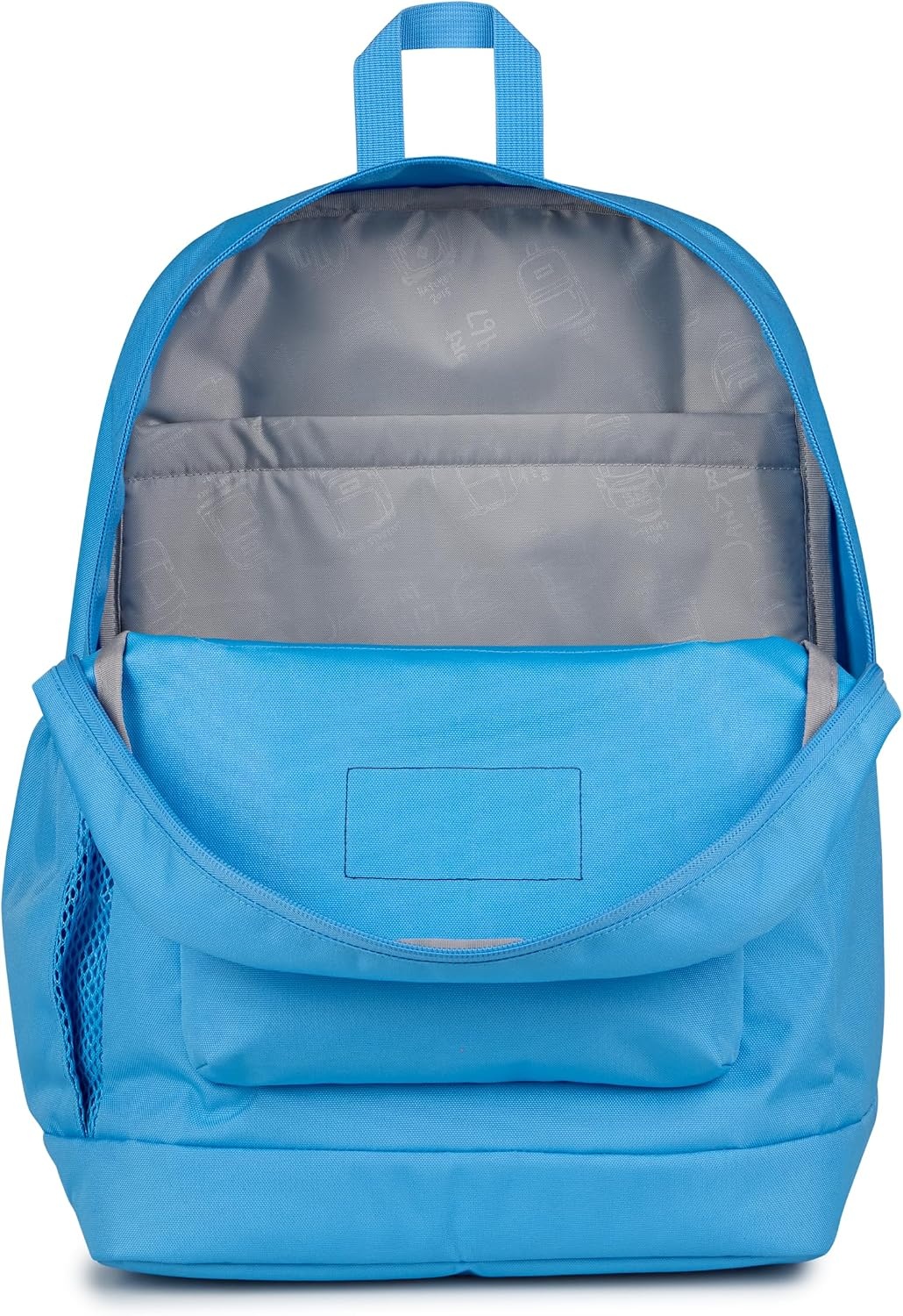 image:imageJanSport Cross Town Plus Backpack Large Main Compartment Side Water Bottle Pocket 15Inch Padded Laptop Sleeve Emerald PoolElectric Azul