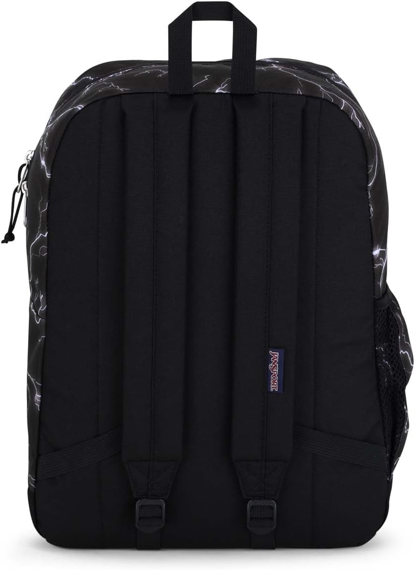 image:imageJanSport Cross Town Plus Backpack Large Main Compartment Side Water Bottle Pocket 15Inch Padded Laptop Sleeve Emerald PoolElectric Bolts