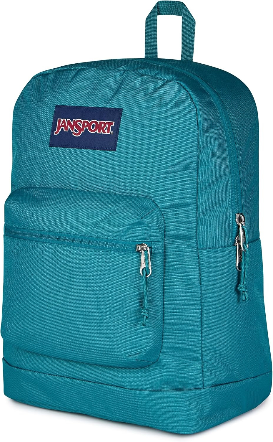 image:imageJanSport Cross Town Plus Backpack Large Main Compartment Side Water Bottle Pocket 15Inch Padded Laptop Sleeve Emerald PoolEmerald Pool