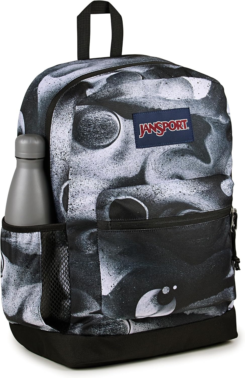 image:imageJanSport Cross Town Plus Backpack Large Main Compartment Side Water Bottle Pocket 15Inch Padded Laptop Sleeve Emerald PoolEvent Horizon