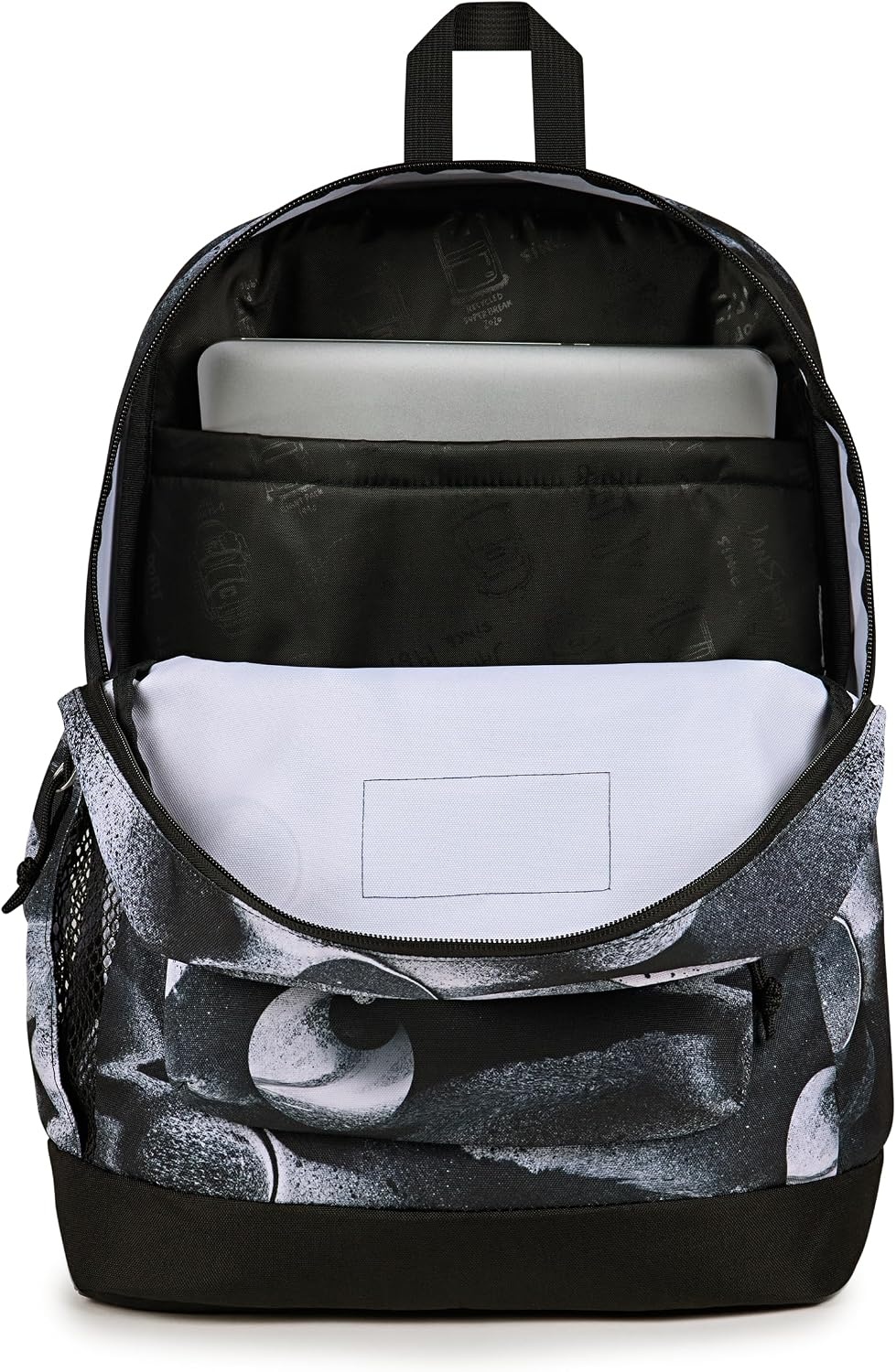 image:imageJanSport Cross Town Plus Backpack Large Main Compartment Side Water Bottle Pocket 15Inch Padded Laptop Sleeve Emerald PoolEvent Horizon