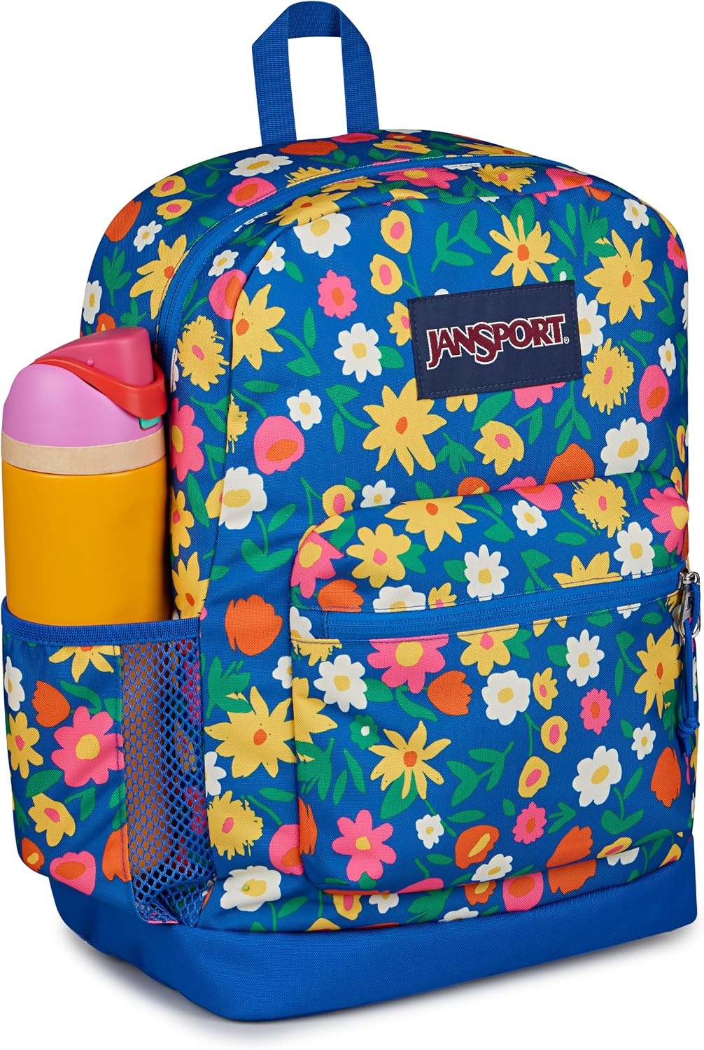 image:imageJanSport Cross Town Plus Backpack Large Main Compartment Side Water Bottle Pocket 15Inch Padded Laptop Sleeve Emerald PoolFlower Market