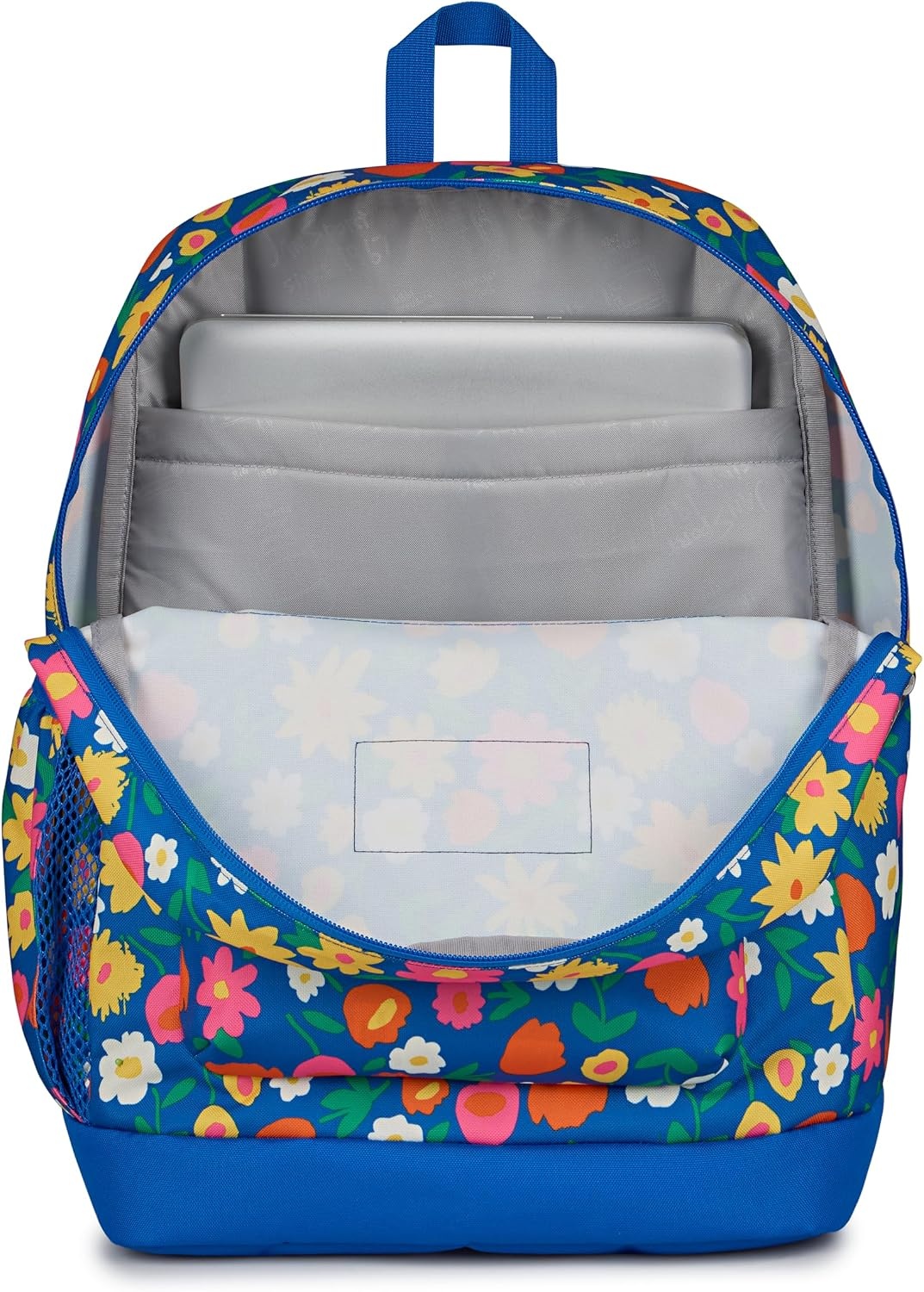 image:imageJanSport Cross Town Plus Backpack Large Main Compartment Side Water Bottle Pocket 15Inch Padded Laptop Sleeve Emerald PoolFlower Market