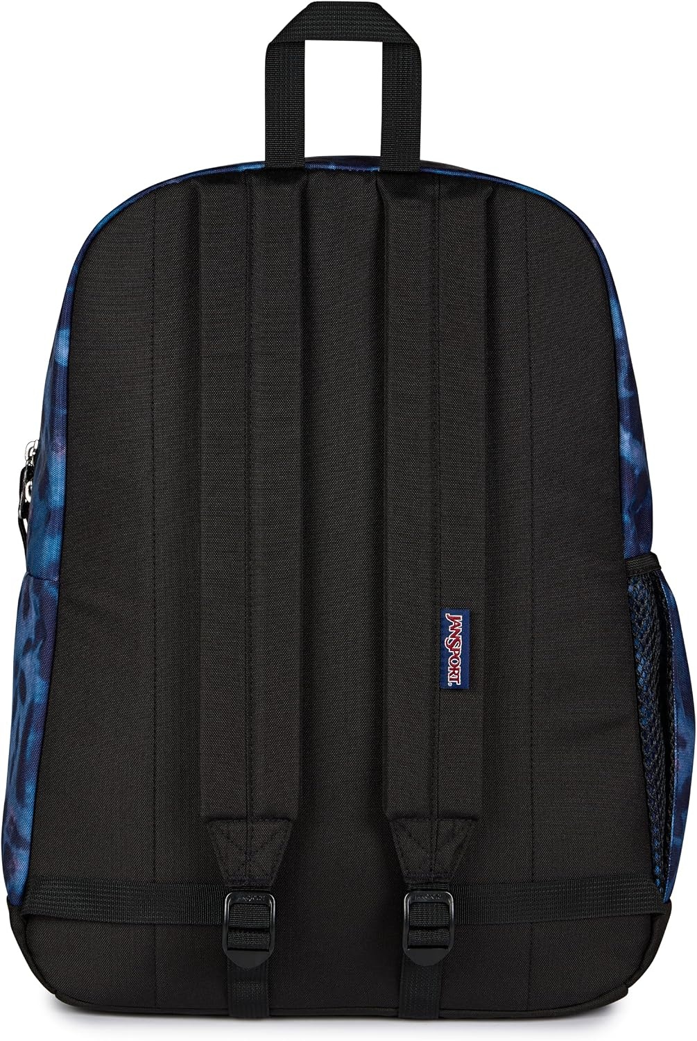image:imageJanSport Cross Town Plus Backpack Large Main Compartment Side Water Bottle Pocket 15Inch Padded Laptop Sleeve Emerald PoolGhostly Florals NavyPurplePink