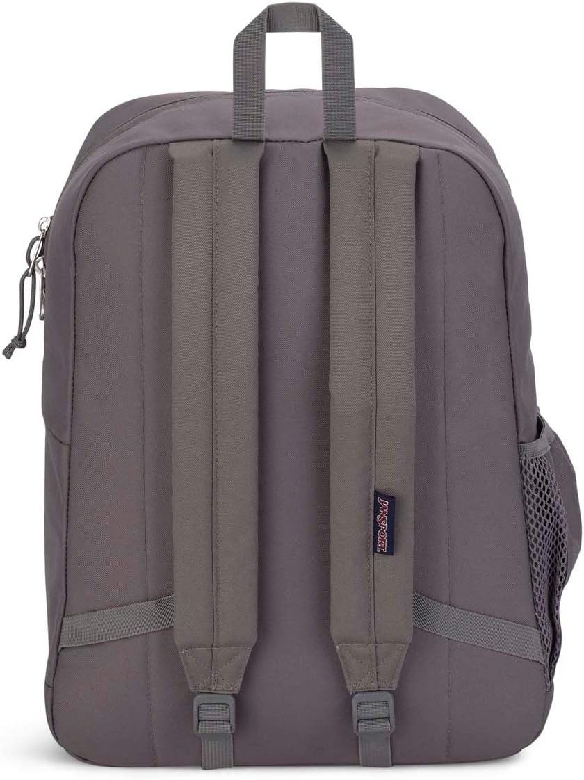 image:imageJanSport Cross Town Plus Backpack Large Main Compartment Side Water Bottle Pocket 15Inch Padded Laptop Sleeve Emerald PoolGraphite Grey