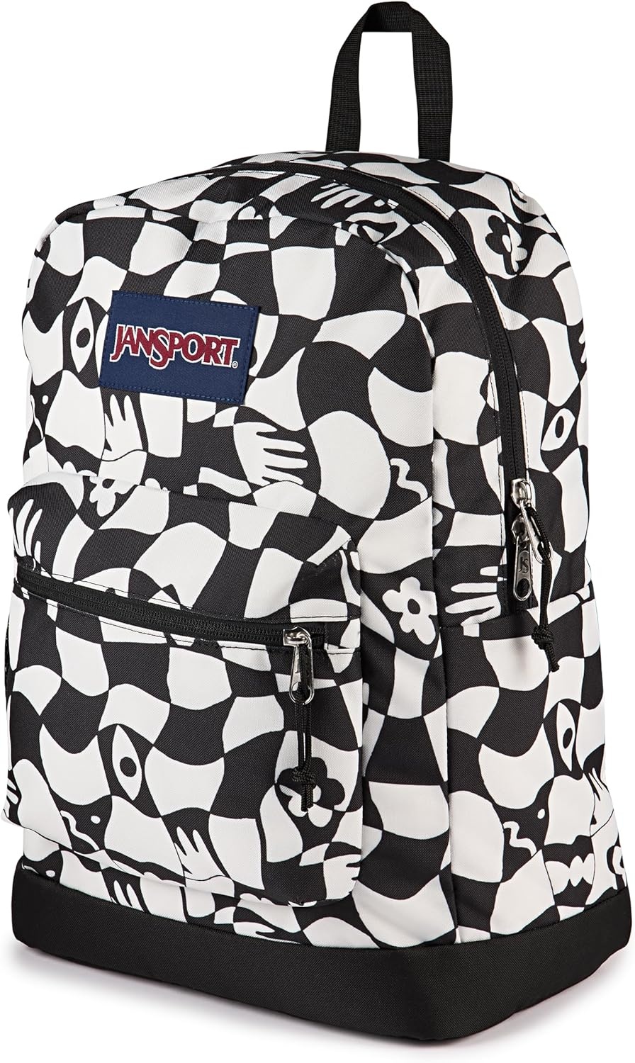 image:imageJanSport Cross Town Plus Backpack Large Main Compartment Side Water Bottle Pocket 15Inch Padded Laptop Sleeve Emerald PoolGravity Check